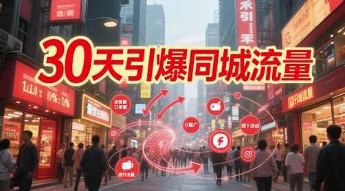 30天引爆同城流量：团购篇 认知篇 流量篇 来客篇 达人篇 老板人设IP篇 投流篇-AI网创