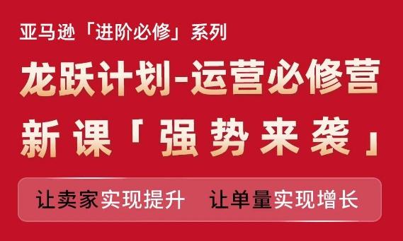 亚马逊进阶必修系列，龙跃计划-运营必修营新课，让卖家实现提升 让单量实现增长-AI网创