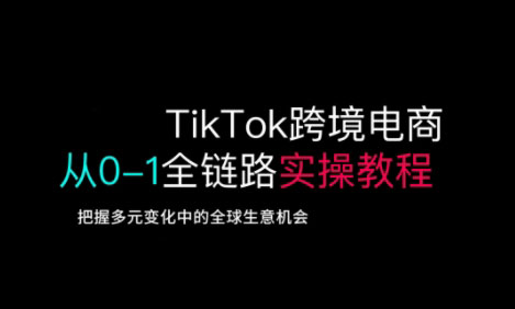 TikTok电商运营从基础到高阶全方位实操-AI网创